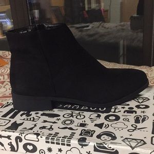 Black Booties (Bamboo Brand) (Size 10)